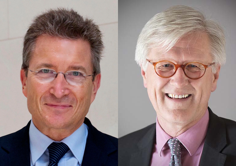 Doppelportät von Wolfgang und Huber-Bedford-Strohm